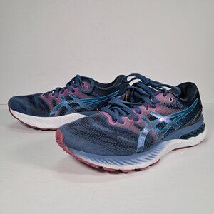 ASICS Gel-Nimbus 23 Athletic Sneakers Women 9 WIDE Blue Purple Running 1012A884